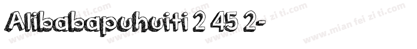 Alibabapuhuiti 2 45 2字体转换